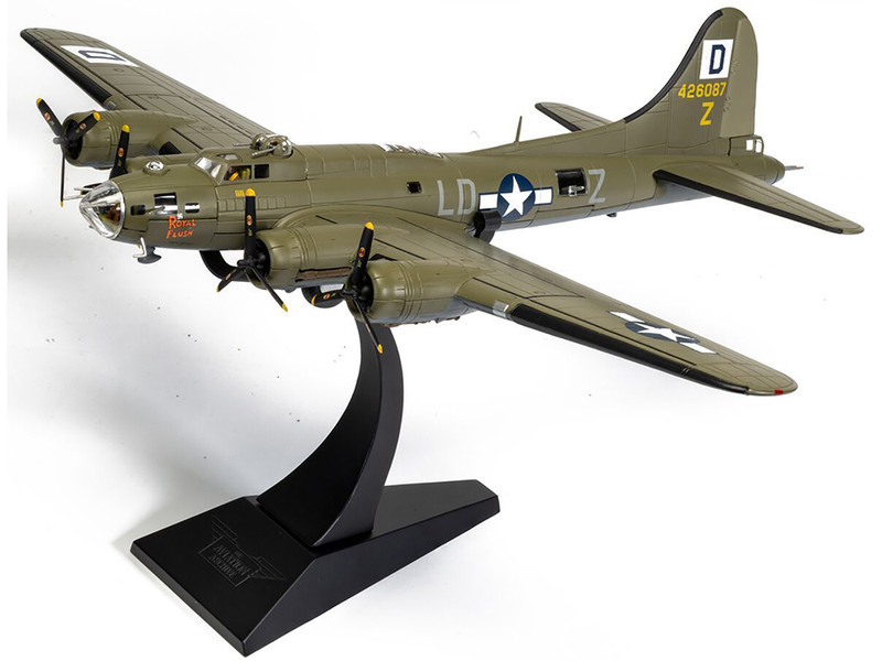 Boeing B 17F Flying Fortress Bomber Aircraft 42 6087 Royal Flush Lieutenant Robert Rosie Rosenthal 418th BS 100th Bomb Group Thorpe Abbotts 1943 United States Army Air Forces The Aviation Archive Series 1/72 Diecast Model Corgi AA33322