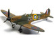 Supermarine Spitfire MkI Fighter Aircraft P9443 ZD D Flight Lieutenant Douglas Bader No. 222 Squadron Battle of Britain 1940 Royal Air Force The Aviation Archive Series 1/72 Diecast Model Corgi AA39216