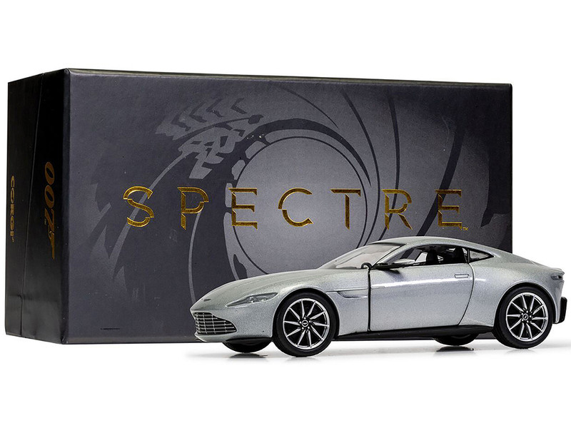 Aston Martin DB10 RHD Right Hand Drive Silver Metallic James Bond 007 Spectre 2015 Movie Diecast Model Car Corgi CC08003