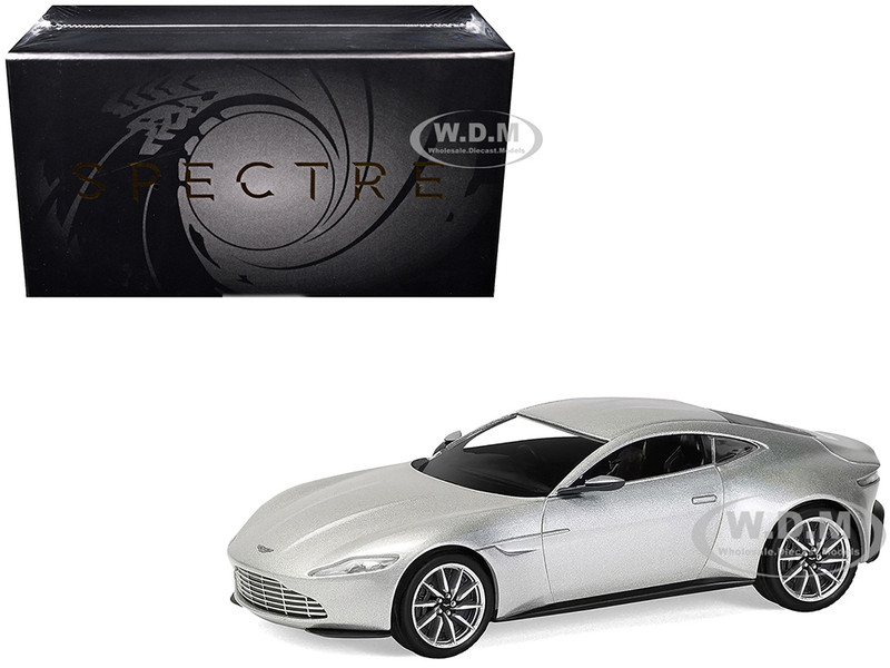Aston Martin DB10 RHD Right Hand Drive Silver Metallic James Bond 007 Spectre 2015 Movie Diecast Model Car Corgi CC08003