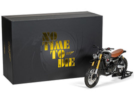 Triumph Scrambler 1200 XE Motorcycle Black Dirty Version James Bond 007 No Time to Die 2021 Movie Diecast Model Car Corgi CC08403