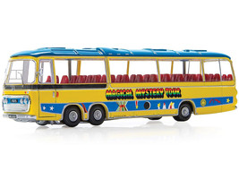 The Beatles Magical Mystery Tour Bus Yellow with Blue Top and Graphics Diecast Model Car Corgi CC42419