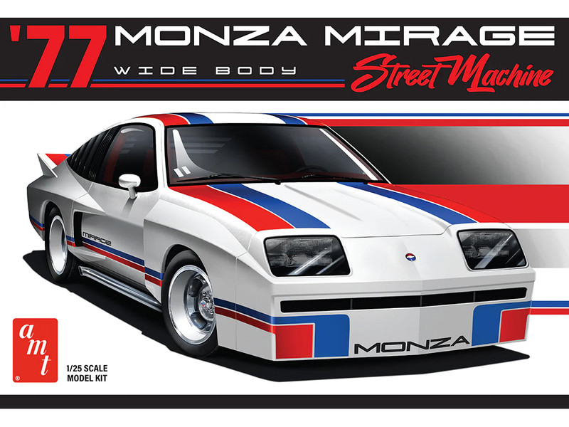 Skill 2 Model Kit 1977 Chevrolet Monza Mirage Wide Body Street Machine 1/25 Scale Model AMT AMT1547