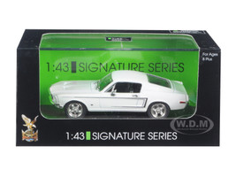 1968 Ford Mustang GT White Signature Series 1/43 Diecast Car Road Signature 43206