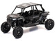 Polaris RZR XP 4 Turbo EPS Sport UTV Onyx Black with Gray Graphics 1/18 Diecast Model New Ray 57843D