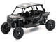 Polaris RZR XP 4 Turbo EPS Sport UTV Onyx Black with Gray Graphics 1/18 Diecast Model New Ray 57843D