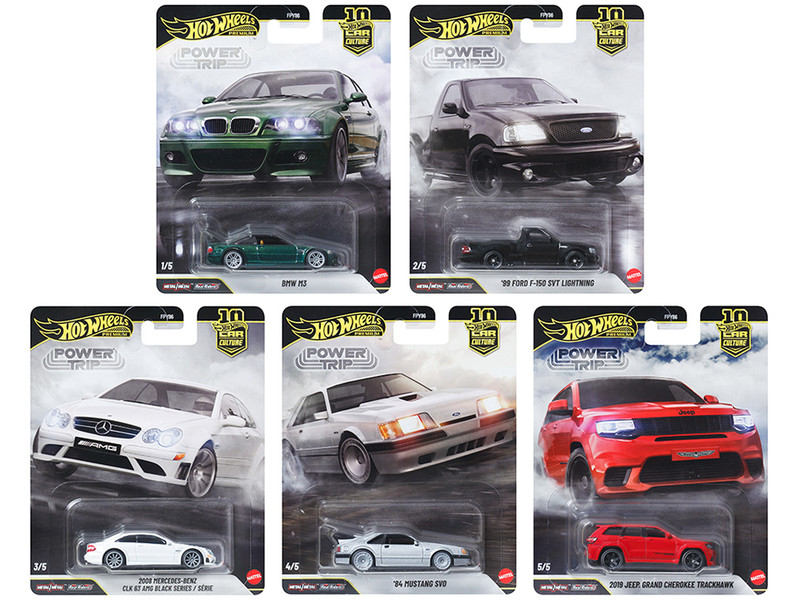 Power Trip 5 piece Set Car Culture 2026 Series R Diecast Model Cars Hot Wheels FPY86-961R