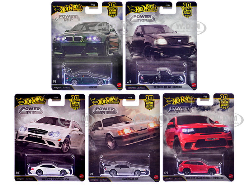 Power Trip 5 piece Set Car Culture 2026 Series R Diecast Model Cars Hot Wheels FPY86-961R