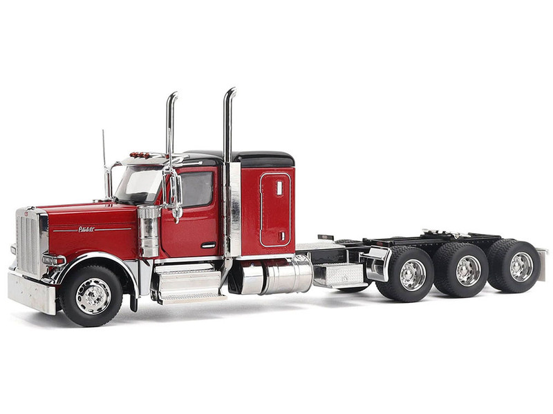 Peterbilt 589 Tridem Axle Legendary Package Truck Tractor with 58 Sleeper Legendary Red Transport Series 1/32 Diecast Model Diecast Masters 71145