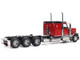 Peterbilt 589 Tridem Axle Legendary Package Truck Tractor with 58 Sleeper Legendary Red Transport Series 1/32 Diecast Model Diecast Masters 71145