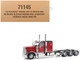 Peterbilt 589 Tridem Axle Legendary Package Truck Tractor with 58 Sleeper Legendary Red Transport Series 1/32 Diecast Model Diecast Masters 71145 Peterbilt 589 Tridem Axle Legendary Package Truck Tractor with 58 Sleeper Legendary Red Transport Series 1/32 Diecast Model Diecast Masters 71145
