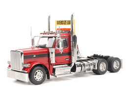 Peterbilt 589 Tandem Axle Truck Tractor with Day Cab Legendary Red Transport Series 1/32 Diecast Model Diecast Masters 71146