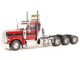 Peterbilt 589 Tridem Axle Truck Tractor with Day Cab Legendary Red Transport Series 1/32 Diecast Model Diecast Masters 71147 Peterbilt 589 Tridem Axle Truck Tractor with Day Cab Legendary Red Transport Series 1/32 Diecast Model Diecast Masters 71147