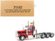 Peterbilt 589 Tridem Axle Truck Tractor with Day Cab Legendary Red Transport Series 1/32 Diecast Model Diecast Masters 71147 Peterbilt 589 Tridem Axle Truck Tractor with Day Cab Legendary Red Transport Series 1/32 Diecast Model Diecast Masters 71147
