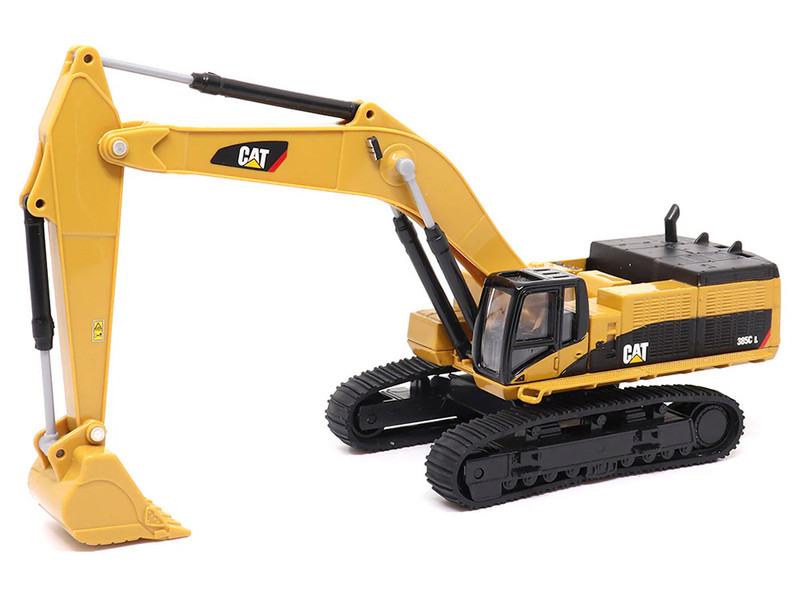 CAT Caterpillar 385C L Hydraulic Excavator Yellow 1/64 Diecast Model Diecast Masters 84651