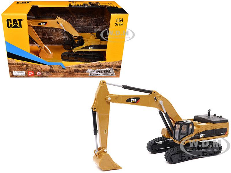 CAT Caterpillar 385C L Hydraulic Excavator Yellow 1/64 Diecast Model Diecast Masters 84651