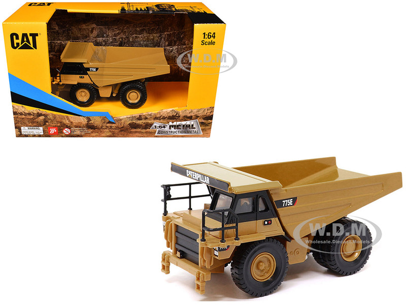CAT Caterpillar 775E Off Highway Dump Truck Yellow 1/64 Diecast Model Diecast Masters 84653