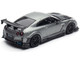 Nissan GT R R35 Top Secret RHD Right Hand Drive Gray Metallic with Carbon Hood IAM Bangkok 2025 Event Edition 1/64 Diecast Model Car Inno Models IN64-R35TS-IAMBK25