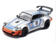 RWB 964 #8 Ichiban Boshi Martini Racing Silver Metallic with Stripes 1/64 Diecast Model Car Model Model MM64-RWB964-001