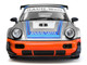 RWB 964 #8 Ichiban Boshi Martini Racing Silver Metallic with Stripes 1/64 Diecast Model Car Model Model MM64-RWB964-001