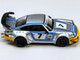 RWB 964 #7 Ichiban Boshi Martini Racing Silver Metallic with Stripes 1/64 Diecast Model Car Model Model MM64-RWB964-002