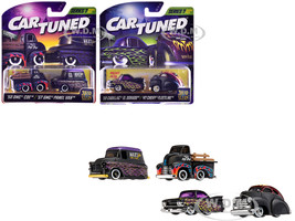 Dead Sleds Double Pack Series 7 Set of 4 Cars Diecast Model Cars CarTuned 541967-XX4