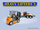 Heavy Lifters 2 4 piece Diecast Set Limited Edition for 1/64 Scale Models American Diorama AD-2434MJ