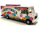 Food Truck The LB Cafe Truck Liberty Walk White with Graphics 1/64 Diecast Model American Diorama AD-70103MJ