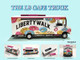 Food Truck The LB Cafe Truck Liberty Walk White with Graphics 1/64 Diecast Model American Diorama AD-70103MJ