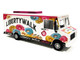 Food Truck The LB Cafe Truck Liberty Walk White with Graphics 1/64 Diecast Model American Diorama AD-70103MJ