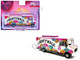 Food Truck The LB Cafe Truck Liberty Walk White with Graphics 1/64 Diecast Model American Diorama AD-70103MJ