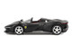 Ferrari Daytona SP3 Matt Black with White Stripes and Red Interior 1/64 Diecast Model Car BBR BBRFER64021