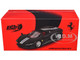 Ferrari Daytona SP3 Matt Black with White Stripes and Red Interior 1/64 Diecast Model Car BBR BBRFER64021