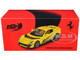 Ferrari 812 Competizione Matt Yellow with Graphics and Yellow Interior Tailor Made 1/64 Diecast Model Car BBR BBRFER64032