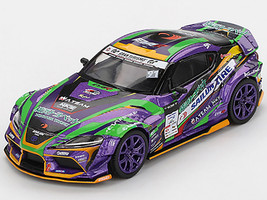 Toyota GR Supra KUHL RHD Right Hand Drive #91 Shingo Hatanaka Evangelion Racing D1 Grand Prix 2021 Limited Edition 1/64 Diecast Model Car Mini GT MGT00951