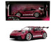 Porsche 911 GT3 RS Red Violet Metallic with White Stripes Pink Slips Series 1/18 Diecast Model Car Jada 36469