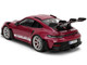Porsche 911 GT3 RS Red Violet Metallic with White Stripes Pink Slips Series 1/18 Diecast Model Car Jada 36469