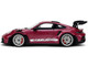 Porsche 911 GT3 RS Red Violet Metallic with White Stripes Pink Slips Series 1/18 Diecast Model Car Jada 36469