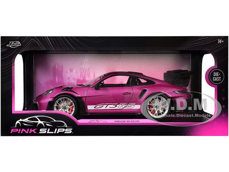 Porsche 911 GT3 RS Red Violet Metallic with White Stripes 