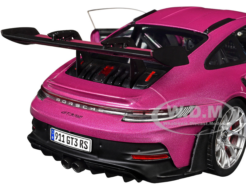 Porsche 911 GT3 RS Red Violet Metallic with White Stripes 