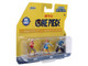 Set of 3 Diecast Figures One Piece 2023 Current TV Series Nano Metalfigs Series Diecast Models Jada 37507