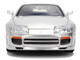 1995 Toyota Supra Silver Metallic JDM Tuners Series 1/24 Diecast Model Car Jada 37492