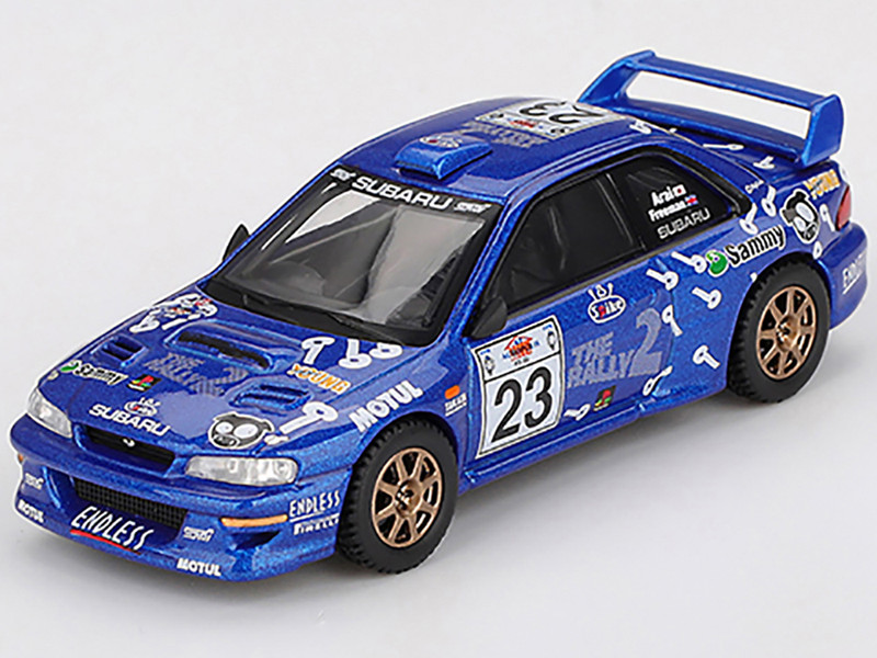 Subaru Impreza WRC99 #23 Richard Burns Roger Freeman Acropolis Rally 2000 Limited Edition 1/64 Diecast Model Car Mini GT MGT01078