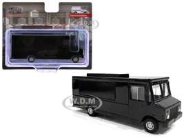Food Truck Plain Black 1/64 Diecast Model American Diorama AD-70201MJ