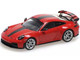 2025 Porsche 911 992 2 GT3 Weissach Package Red with Carbon Stripe Limited Edition to 240 pieces Worldwide 1/64 Diecast Model Car Minichamps MC640064220