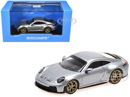 2025 Porsche 911 992 2 GT3 Touring Silver Metallic Limited Edition to 240 pieces Worldwide 1/64 Diecast Model Car Minichamps MC640064232