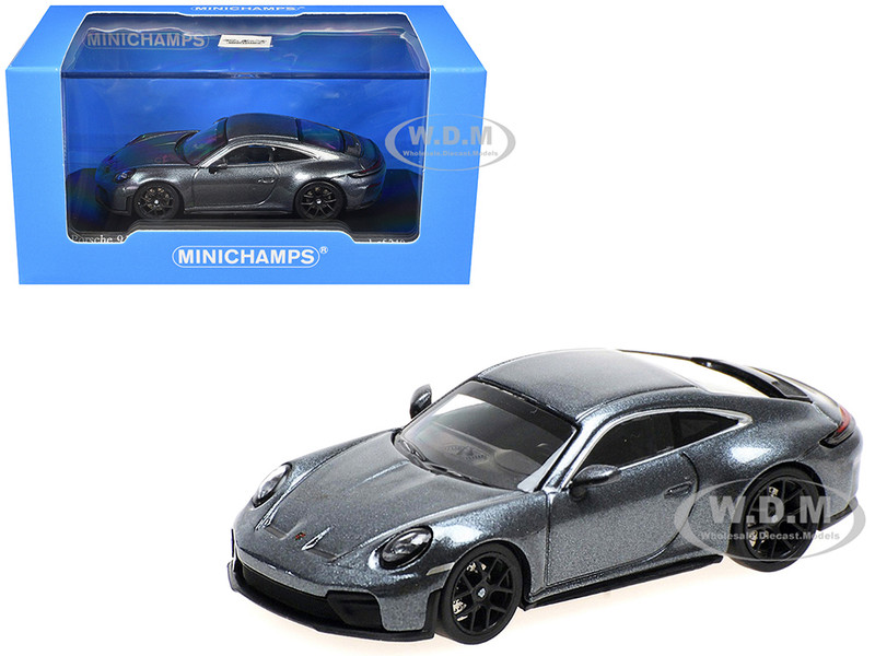 2025 Porsche 911 992 2 GT3 Touring Gray Metallic Limited Edition to 240 pieces Worldwide 1/64 Diecast Model Car Minichamps MC640064234