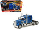 Kenworth W900 Truck Tractor Blue Metallic 1/32 Diecast Model New Ray 52933B