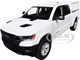 2019 RAM 1500 Laramie Crew Cab Pickup Truck with Truck Bed Camper White Custom Builder s Kit Series 1/27 Diecast Model Car Motormax 76817W