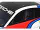 2023 Porsche 911 992 GT3 R Rennsport White with Black Top and Red and Blue Graphics 1/18 Model Car GT Spirit GT495